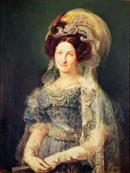Maria Christina af Bourbon-Sicilien (1806-78) dronning af Spanien, ca. 1829